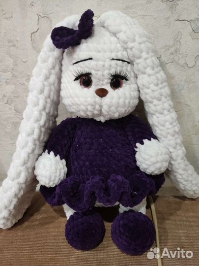 Вязаные игрушки, зайка