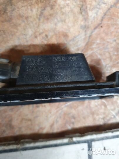 Подсветка госномера KIA RIO 2017