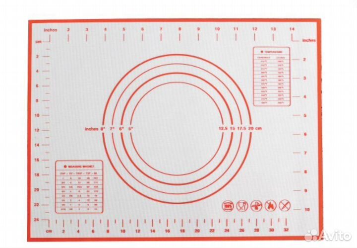 Силиконовый коврик для выпечки
