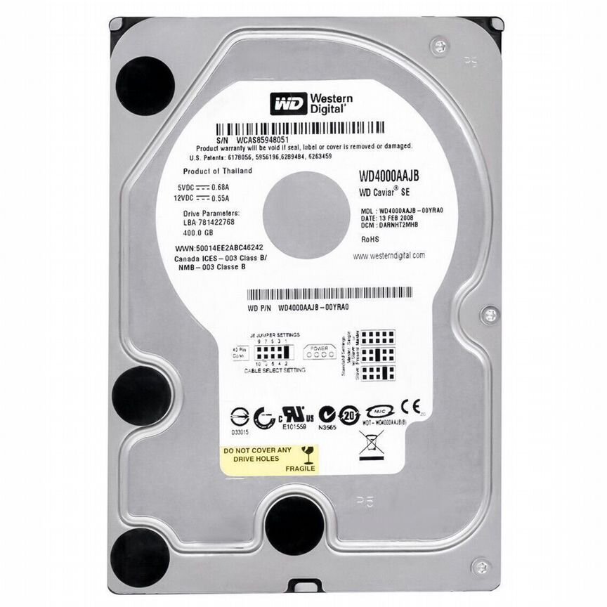 [WD4000AAJB] Жесткий Диск Western Digital 400gb Wd4000aajb
