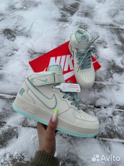 Кроссовки nike air force 1 белые