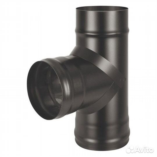 Тройник Везувий black aisi 430/0,8мм) 90 200 мм)