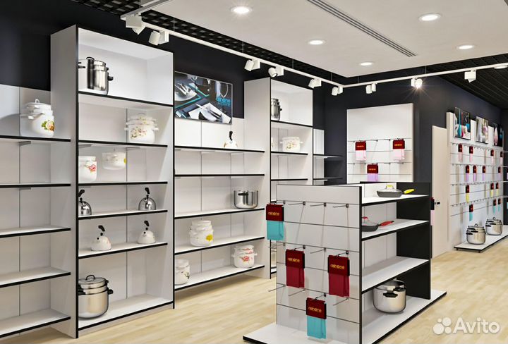 Стеллажи в магазин торговое оборудование