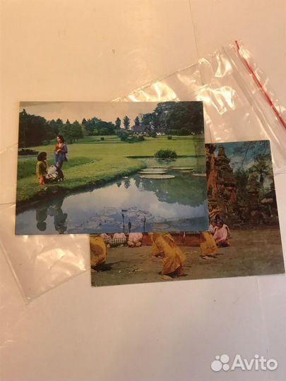 Почтовая карточка Бали Индонезия винтажные