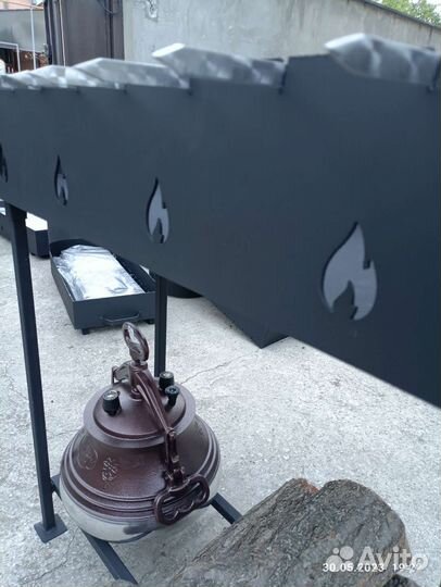 Мангал большой 100см, высокий, усиленный 3 мм