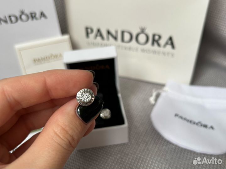 Серебряные серьги pandora