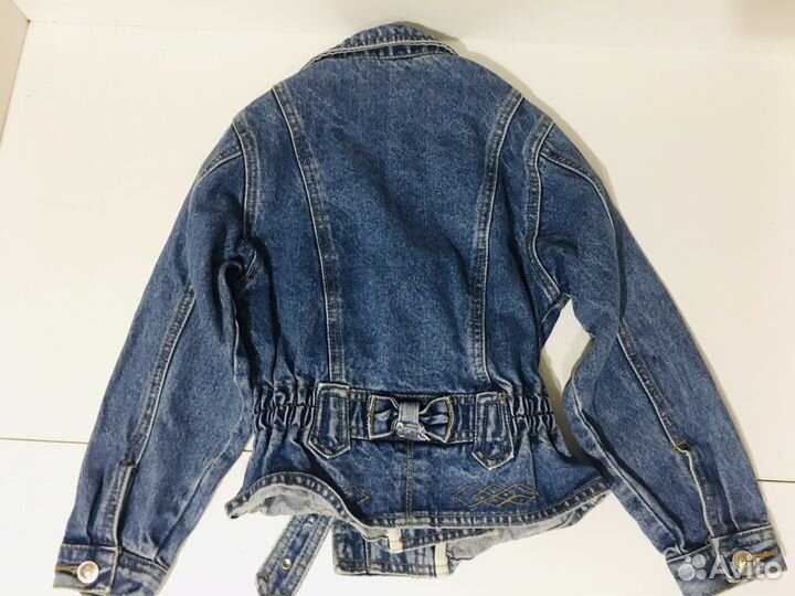 Джинсовая курткаVersace на девочку 6-7 лет