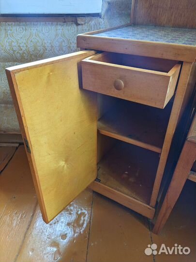 Трюмо трельяж с банкеткой СССР