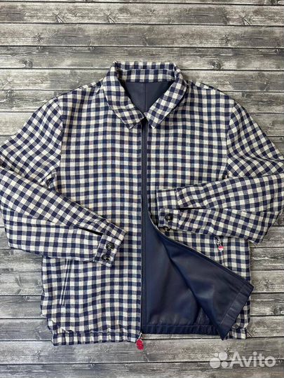 Кожаная двусторонняя куртка Kiton