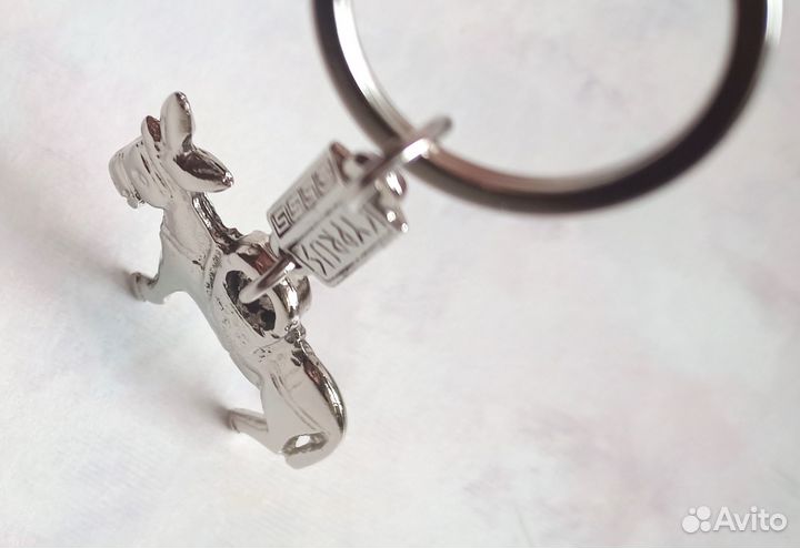 Брелок металлический Ослик (новый) Кипр