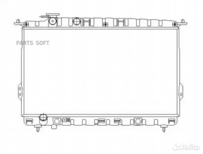 Радиатор KIA opirus 04- 3.5
