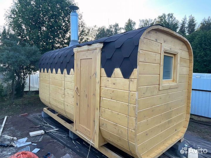 Баня бочка квадро с доставкой