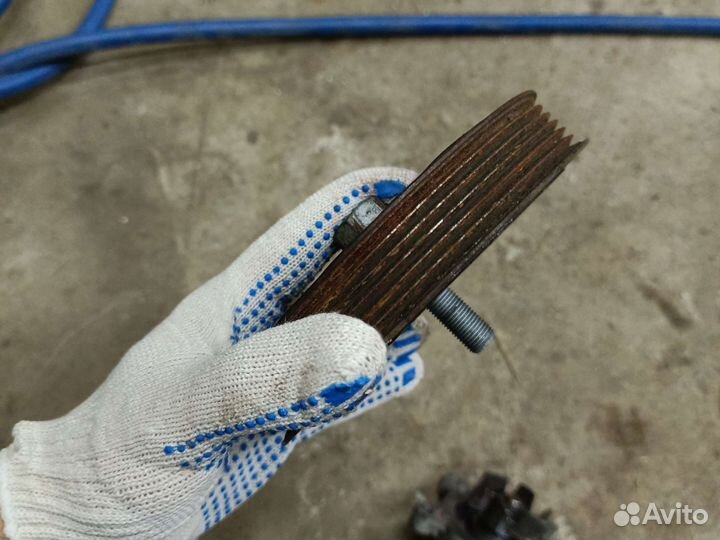 Шкив коленвала g4fa g4fc солярис Рио 3