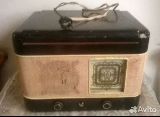 Старинная ламповая радиола рекорд 1950-е гг СССР