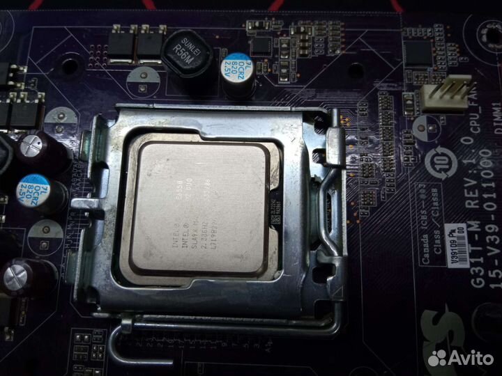Комплект 775 сокет core 2 duo e6550 2gb ddr2