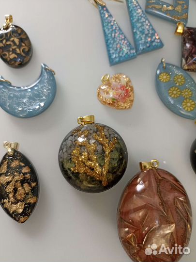 Кулоны, подвески, серьги. Эбоксидная смогла