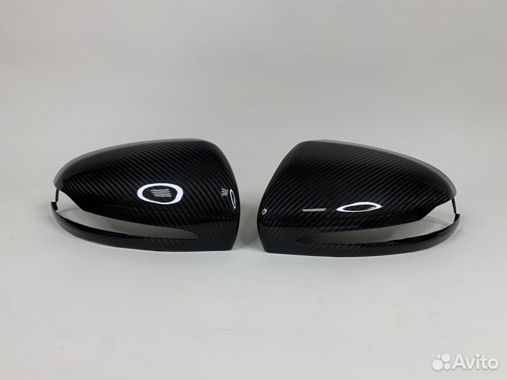 Накладки зеркал Mercedes w222 w213 w205 карбон