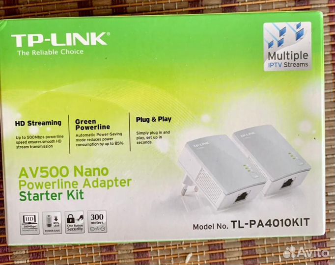 Адаптер PowerLine TP-link AV500 Nano