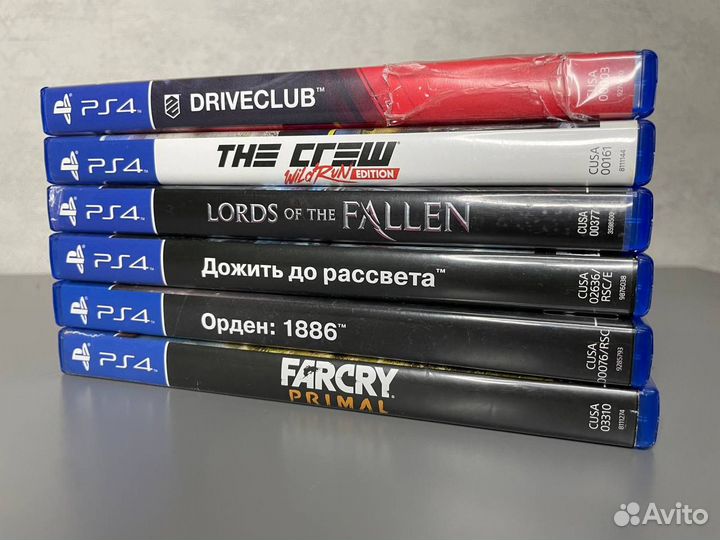 Диски игр Playstation 4