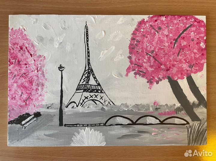 Картина акварель пейзаж