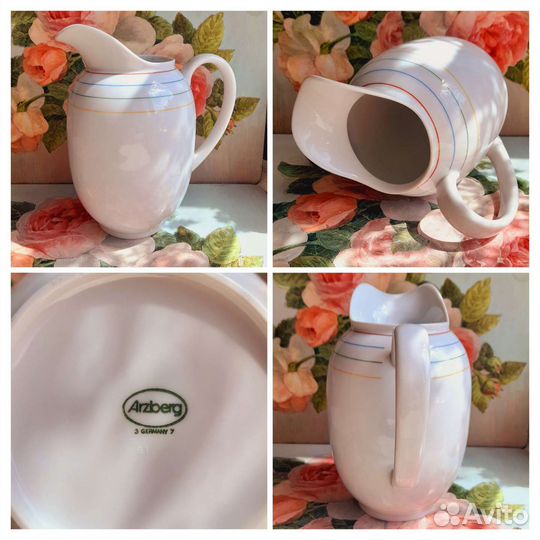 Кувшин и бокал для молока Винтаж