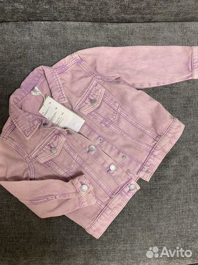 Джинсовая куртка для девочки 110