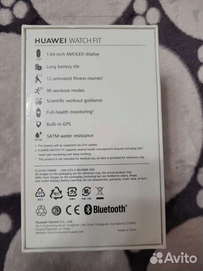 SMART часы huawei watch fit