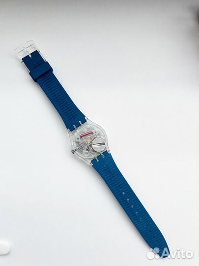 Swatch blue away GE721 / SO28K700 синие хамелеон