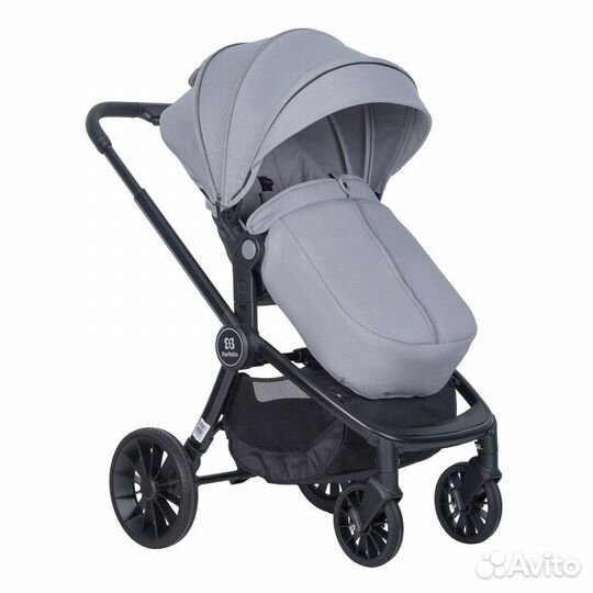 Коляска 2 в 1 Farfello Baby Shell серая