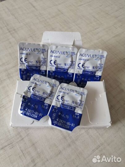Линзы контактные Acuvue 2 (4.75)
