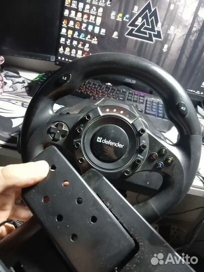 Игровой руль defender forsage drift gt