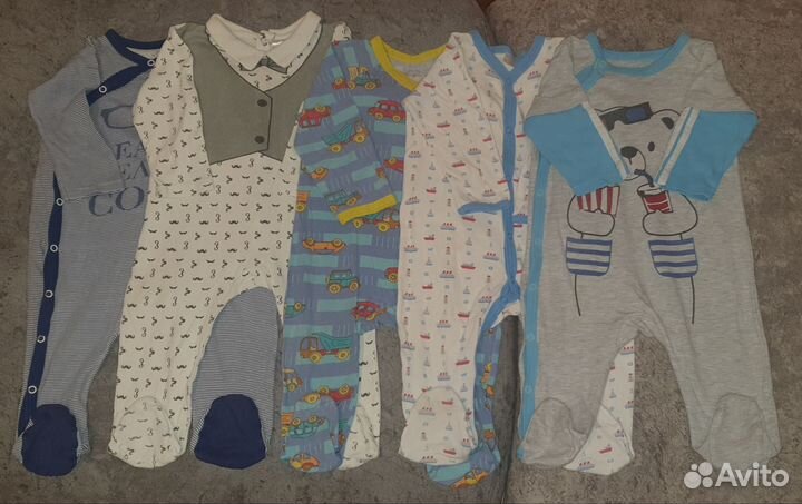 Детские вещи пакетом на мальчика 68-80