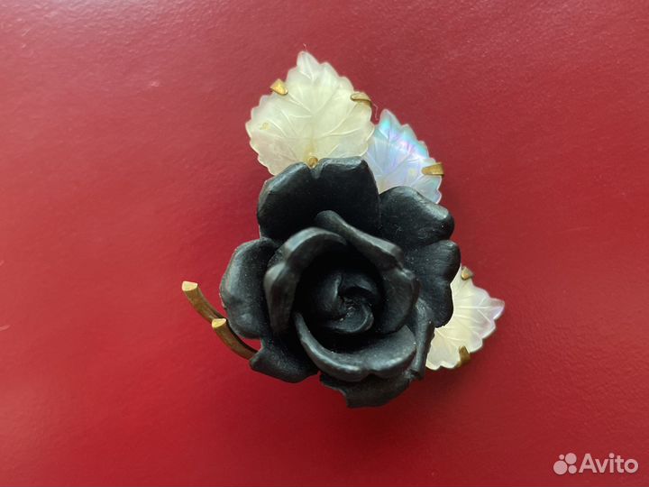Редкость брошь роза винтаж Германия