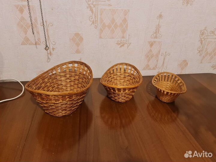 Посуда плетеная новая