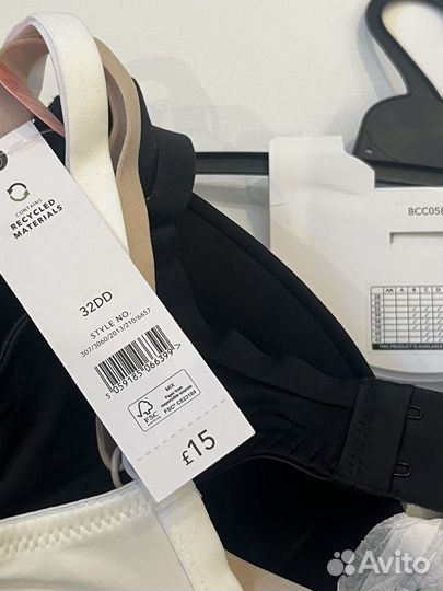 Бюстгальтер 3шт george Англия новый комплект 75C/D