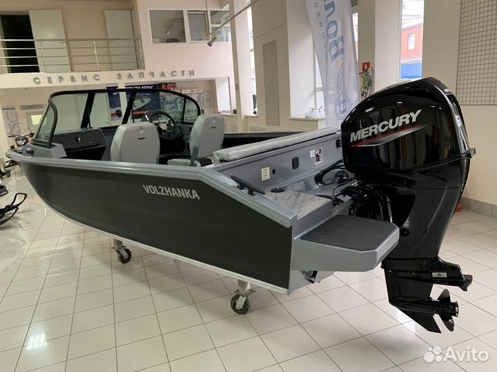 Лодка волжанка 46 fish с mercury F 50elpt EFI