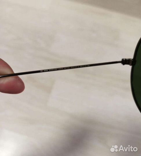 Ray Ban 3026 aviator large metal Green новые