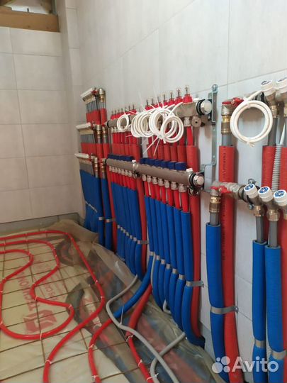 Монтаж теплых полов, монтаж систем отопления