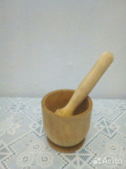 Ступка СССР деревянная