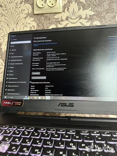 Игровой ноутбук Asus tuf fx506 16 озу, 3050