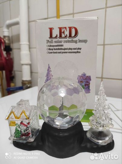 Новогодний диско шар новый