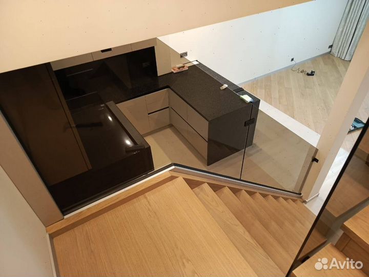 Перила для лестницы стеклянные ограждения