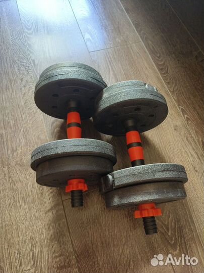 Гантели новые по 5 кг каждая (модель 103 )