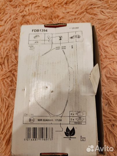 Ferodo тормозные колодки на Форд fusion, fiesta