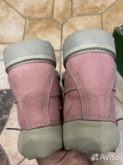 Ботинки Timberland оригинал 35 размер розовые