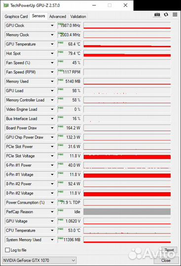 Видеокарта MSI GeForce GTX 1070 Ti gaming 8gb