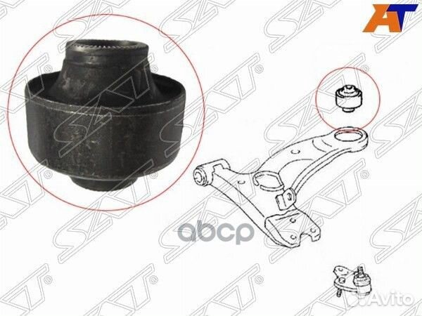 Сайлентблок RR (вертик) нижнего FR рычага toyot