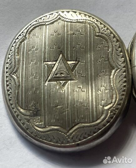 Икона серебро медальон