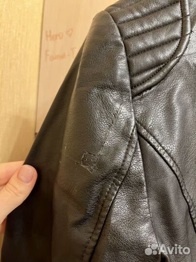 Кожаная куртка женская Mango