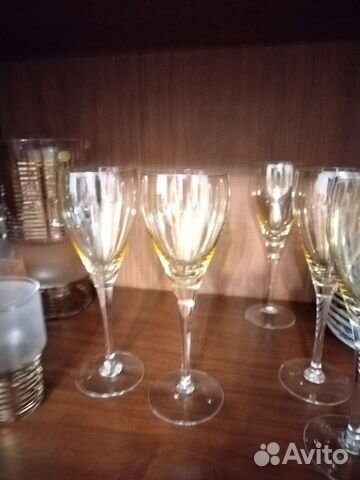 Фужер Богемское цветное стекло СССР 20 см